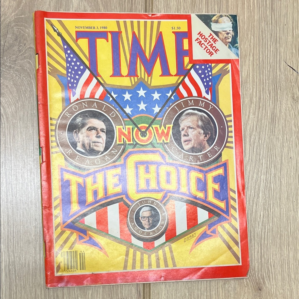 Vintage TIME Magazine - Red and Yellow Cover